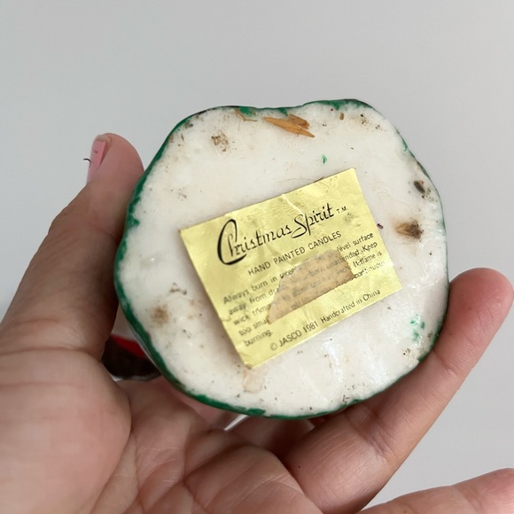 Vintage Jasco and Avon Christmas Wax Candle Figures People And Dog Set of Three - Picture 4 of 11